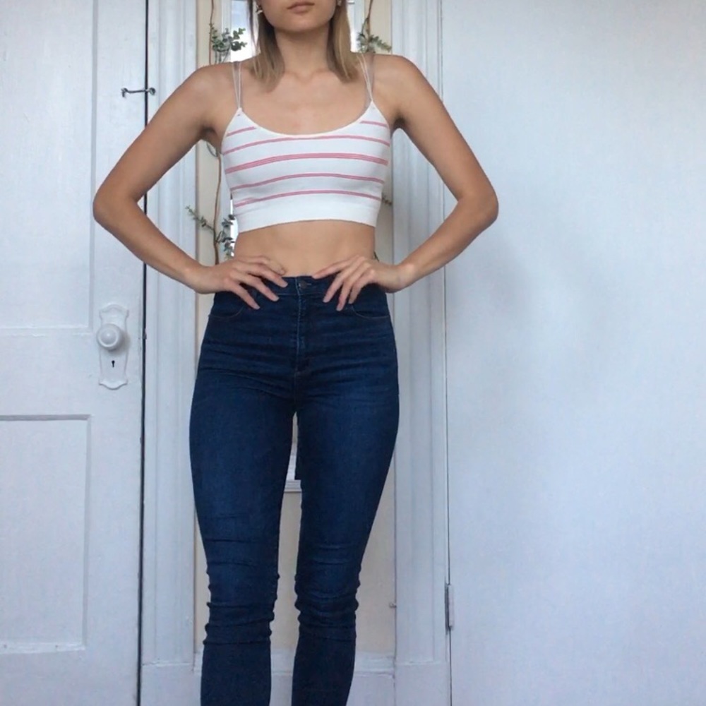 Urban Outfitters Striped Crop Top